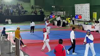 PC Lalduhawmi Red Vs National Junior Taekwondo Championship 2024 Aurangabad [upl. by Sharleen]