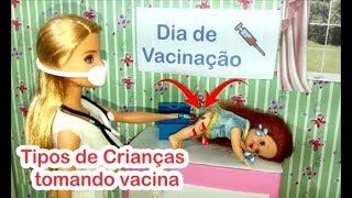 NOVELINHA DA BARBIE  TOMANDO VACINA [upl. by Airdua]