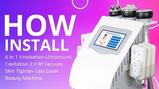 How to Use 6 in 1 Cavitation Machine for Body amp Face  Complete Spa Treatment Demo [upl. by Kcirdnek213]