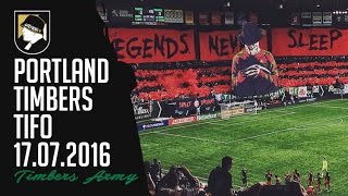 Portland Timbers  Seattle Sounders 17072016 tifo [upl. by Larual843]