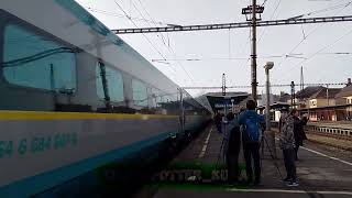 Pendolino řady 682 007 0 odjíždí z České TřebovéwHonzusSpotter [upl. by Acirdna]