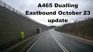 A465 Dualling Hirwaun to Dowlais Top  Rocky RoadDowlais High Street October 2023 Wales UK [upl. by Atenahs]