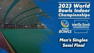 2023 World Bowls Indoor Championships  Men’s Singles SF  Australia v England [upl. by Eiwoh]