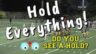 High School Football Officials Rule On Holding and A Fumble Do You Like Their Calls [upl. by Cressy686]