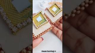 diy with fabric earrings tutorials for beginners customised jewellerydesign shortfeed craft [upl. by Salena]