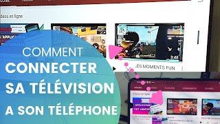 COMMENT CONNECTER SA TÉLÉVISION A SON TÉLÉPHONE PORTABLE [upl. by Given496]