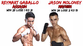 Reymart Gaballo Vs Jason Moloney [upl. by Shelden]