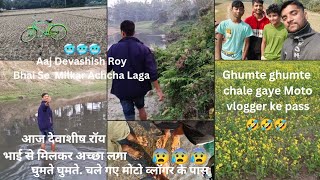 Ghumte Ghumte Chale Gaye Moto Vlogger ke ghar 🤣 [upl. by Wilkie226]