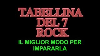 Tabellina Canterina del 7 Rock  Impara la tabellina del 7 con la musica MarZen [upl. by Jd]