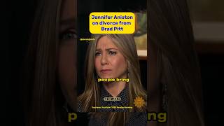 Jennifer Aniston on DIVORCE from Brad Pitt 🤯 shorts [upl. by Erdnael]