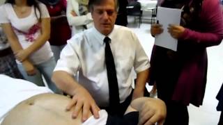 Osteopathy international course  Visceral Manipulation  liver matality [upl. by Nonarb]