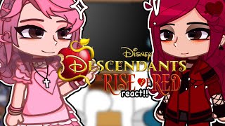 Descendants Rise of red reacts  12  gcrv  gacha reacts [upl. by Theobald680]