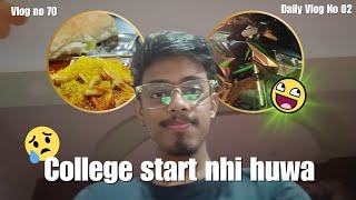 College Start Nhi Huwa 🥲  Daily Vlog No 02  Vlog No 70  dailyvlog kawasakiz650 college [upl. by Tracy]