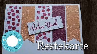 ResteKarte mit Produkten von Stampin Up [upl. by Arteid895]