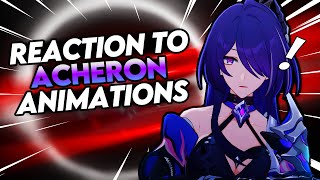 THESE ACHERON ANIMATIONS OMG  Honkai Star Rail [upl. by Tychon]