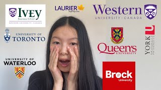 CANADIAN UNIVERSITY DECISION REACTIONS 2021 u of t rotman qcommerce western ivey and more [upl. by Diannne]