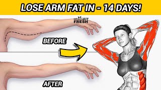 LOSE ARM FAT in 2 Weeks  4 minute Home Workout [upl. by Denni]