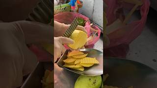 Semi Ripe Mango Cutting  Thai Street Food shortsvideo [upl. by Aisena]