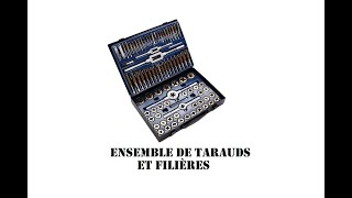 Cyrob  Coffret tarauds et filières présentation et démo [upl. by Asylem]