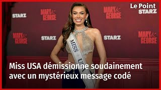 Miss USA démissionne soudainement avec un mystérieux message codé [upl. by Rosenkranz]