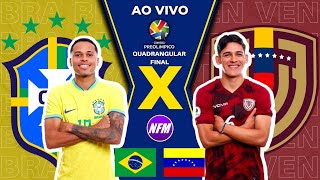 🇧🇷 BRASIL 2x1 VENEZUELA 🇻🇪  FASE FINAL  PRÉOLÍMPICO  AO VIVO COM IMAGENS DO ESTÚDIO  SUB23 [upl. by Matheny888]