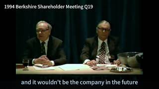 Bill Ackmans question in 1994 Berkshire annual meeting [upl. by Hagood]