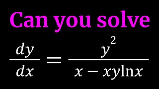 An Interesting Differential Equation  Inspired By blackpenredpen [upl. by Llednyl693]