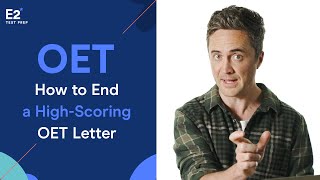 How to End a HighScoring OET Letter [upl. by Acirtap]