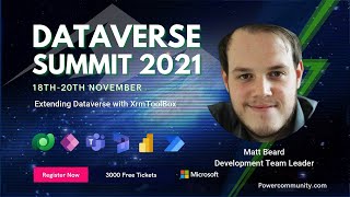 Extending Dataverse with XrmToolBox  Dataverse Summit 2021 [upl. by Orrocos219]