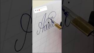 kaligrafia copperplate script cursive calligraphy handwriting lettering fy diy writing [upl. by Wynne]