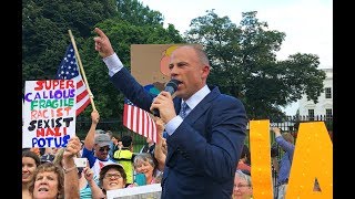 Michael Avenatti protests Trump at the White House July 17 2018 [upl. by Kusin]