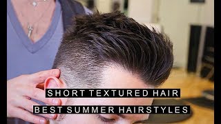 Mens Hairstyle 2017  Short Textured Hair  Best Summer Hairstyles [upl. by Yrrehc]