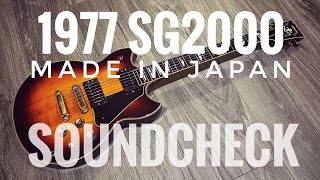 1977 Yamaha SG2000 Made in Japan  SOUNDCHECK no talking [upl. by Eniron]