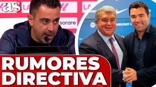 XAVI sale al paso sobre LOS RUMORES sobre su FUTURO LAPORTA y DECO [upl. by Daney]