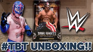 TBT UNBOXING WWE Jakks Pacific Rey Mysterio Ring Giants Action Figure Toy Review [upl. by Uis]