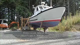 Project Boat Propeller Shaft Removal Part 1 [upl. by Noremac]