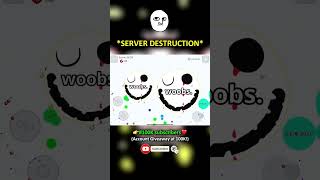 SERVER DESTRUCTION Would you fall for this Agario Mobile shorts [upl. by Jephthah345]