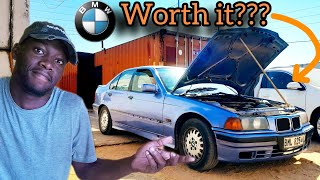 REPLACING MY BMW E36 SEDAN RELEASE BEARING cost rustpart 2 [upl. by Yurt]