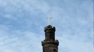 One OClock Time Ball Nelson Monument Calton Hill Edinburgh [upl. by Benedicto]