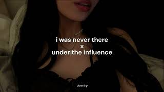 under the influence x I was never there  tiktok remix [upl. by Aeslek883]