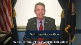 Congressman Wittman My Top Priorities [upl. by Ade]