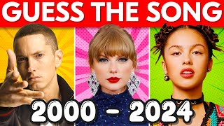 Guess the Song 🎤  Most Popular Songs 20002024  🎶 Music Quiz [upl. by Madonna626]