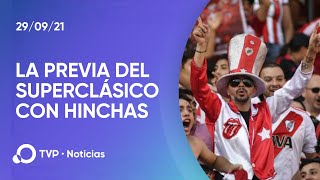 La previa del Superclásico con hinchas [upl. by Pliam410]