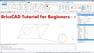 BricsCAD Tutorial for Beginners  1 [upl. by Dovev374]