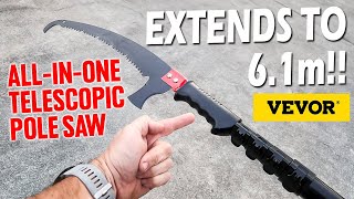 VEVOR Telescopic Pole Saw Unboxing and Testing [upl. by Khanna355]