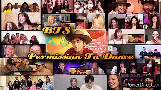 BTS 방탄소년단  Permission to Dance MV reaction mashup [upl. by Milan]