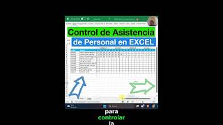 Como hacer un control de asistencia de personal en excel [upl. by Osner47]