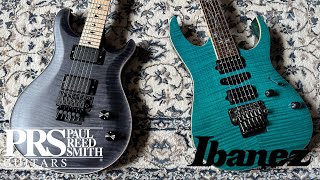 PRS DW CE24 Floyd vs Ibanez J Custom RG8570z [upl. by Ramal]