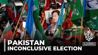 Pakistan election results Protests against slow vote counting [upl. by Ysset]