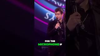 Alex Turner breaks the mic on Brit Awards alexturner shorts [upl. by Emmery]